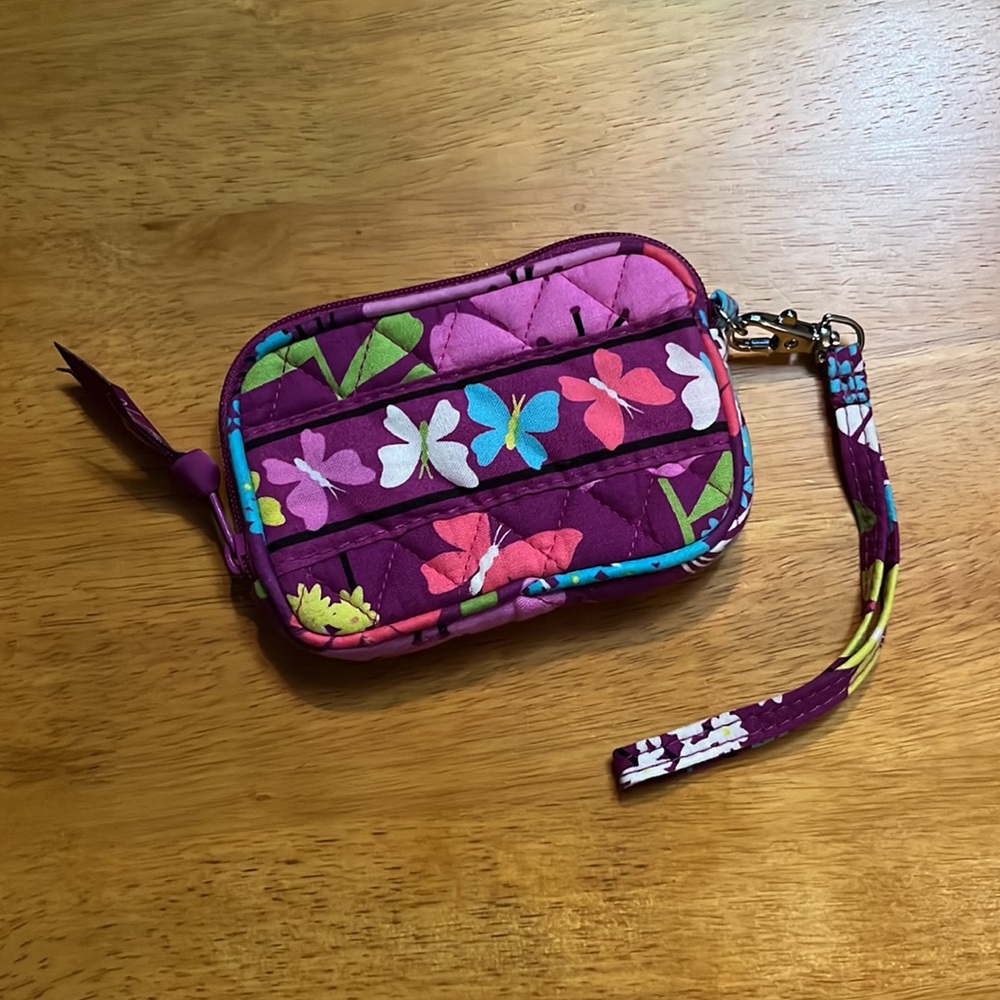 Vera Bradley Tech Cash Wristlet Wallet Flutterby